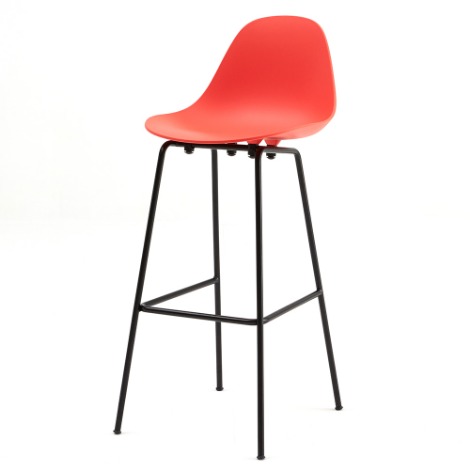 TA TO-1555 bar stool - High (SH750) [SAN Black steel base]